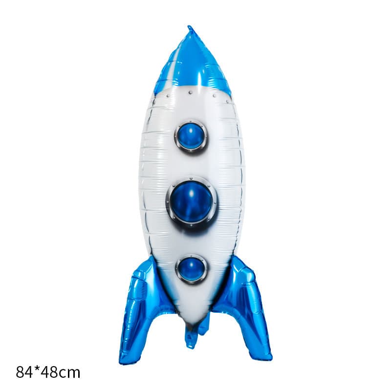 Astronaut Moon Astronaut Spaceship Rocket Foil Balloons Space Birthday Theme Party Balloon Decorations