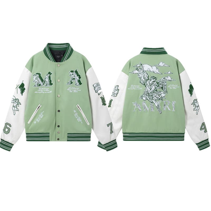 New style patchwork color-blocking flight jacket, casual versatile unisex trendy loose coat, cross-border fashion couple's wear.