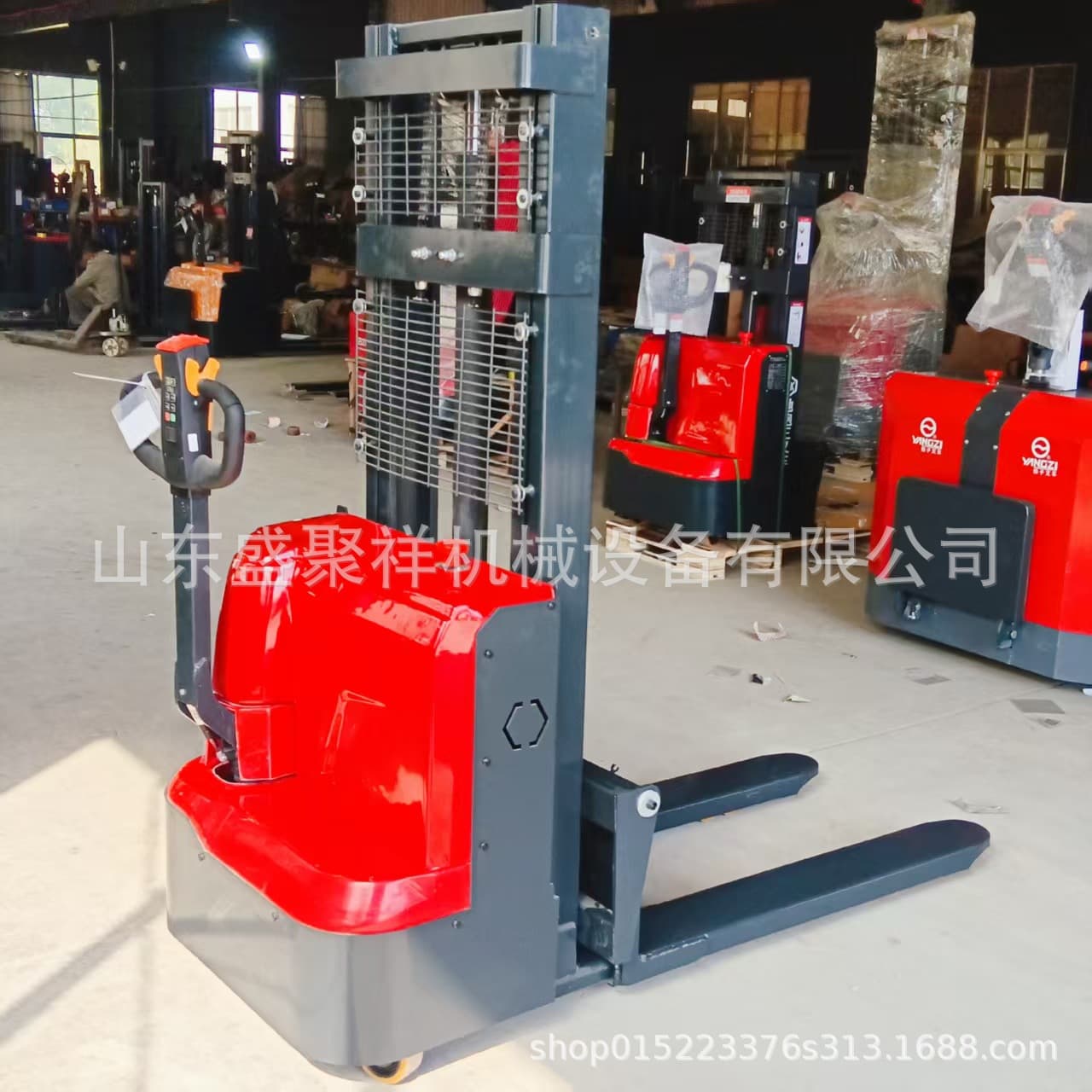1.6-ton 2-ton walkie pallet stacker, economical electric stacking stacker forklift