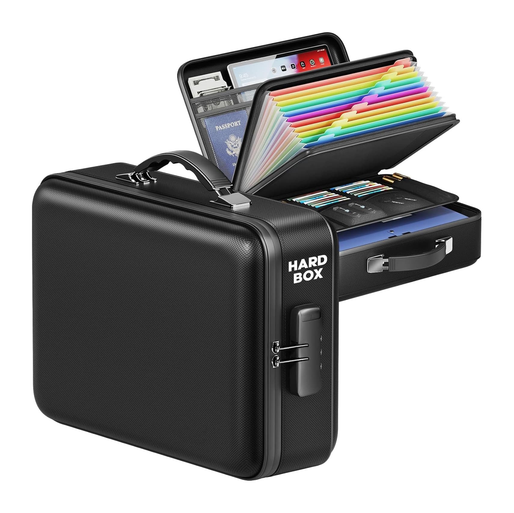 Hard Fireproof Envelope Storage Box EVA Waterproof Document Holder Handbag File Organizer