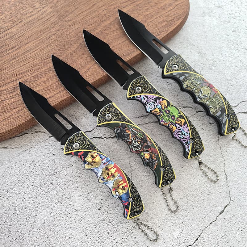 Outdoor Folding Knife Stainless Steel Portable Sharp 3D Camping Fruit Knife Multi-function Outdoor Knife