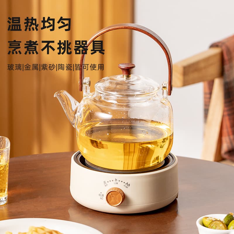 New Floral Tea Kettle Electric Stove Multi-functional Electric Heating Boiling Tea Mini Small Electric Tea Maker