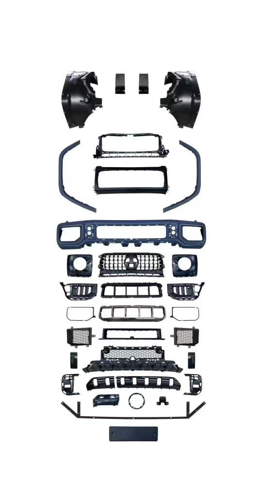 Mercedes-Benz G500g350g400D modified and upgraded 25-year-old W465G63 front bumper new dark night surround kit