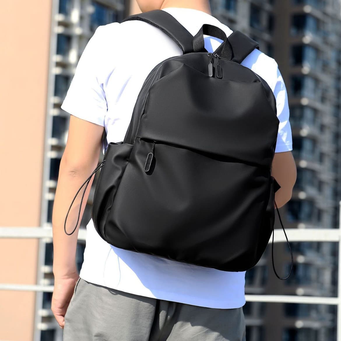 Casual Large Capacity Travel Backpack for Men And Women High School College Students Oxford Cloth Street Trend Waterproof Anti-Theft