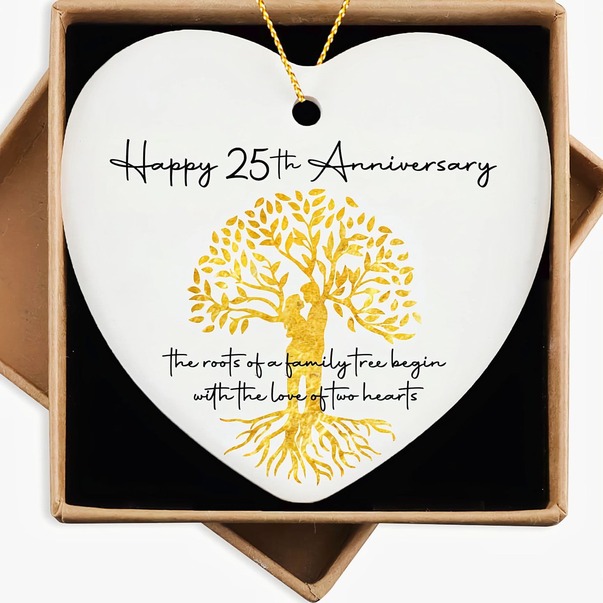 Cross-Border New Anniversary Wedding Gift for Her, Him, Wife, Husband, Christmas Ceramic Ornament Pendant