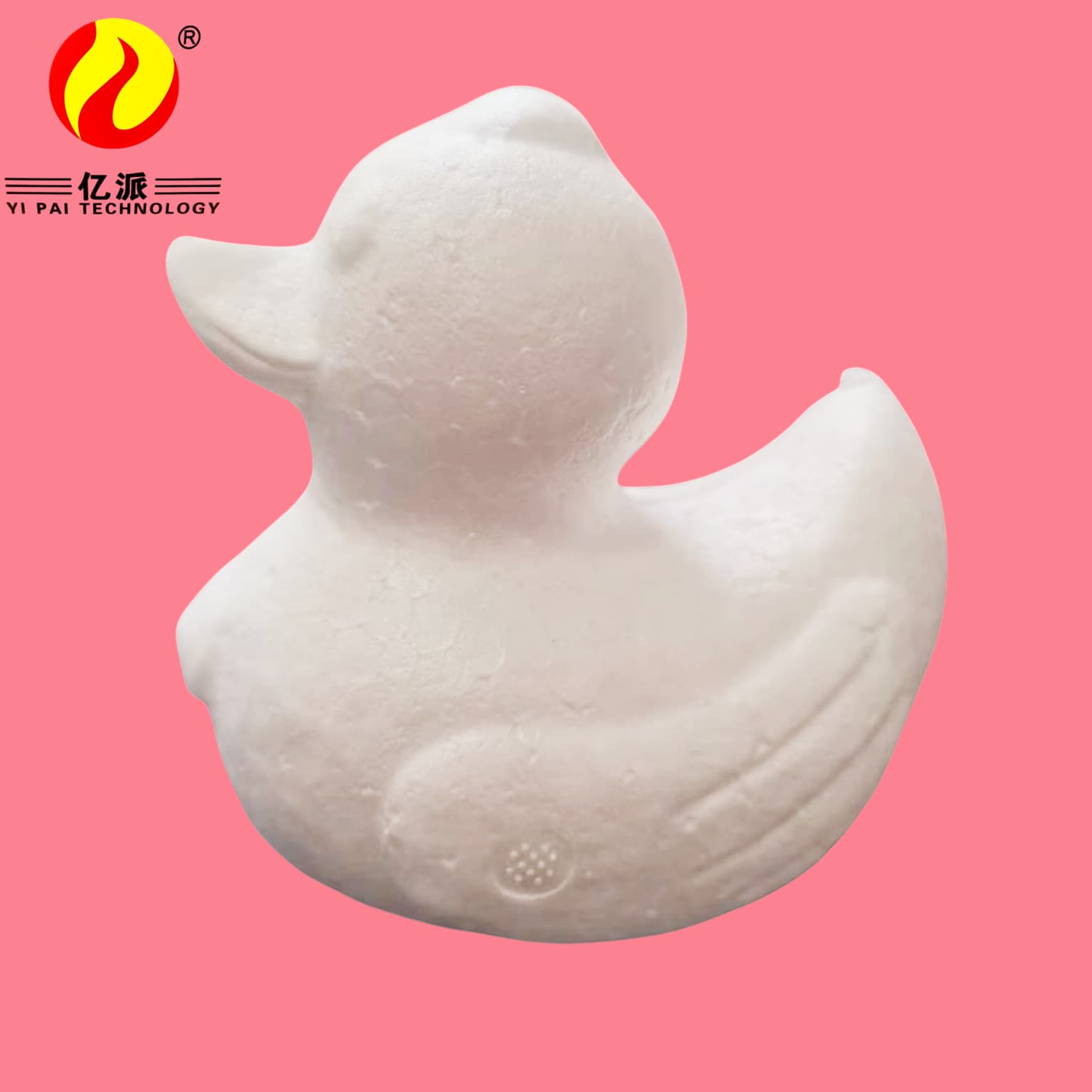 Supply foam balls, polystyrene wooden ducks 9.5cm solid white blanks, EPS foam small animals, cute shapes for export