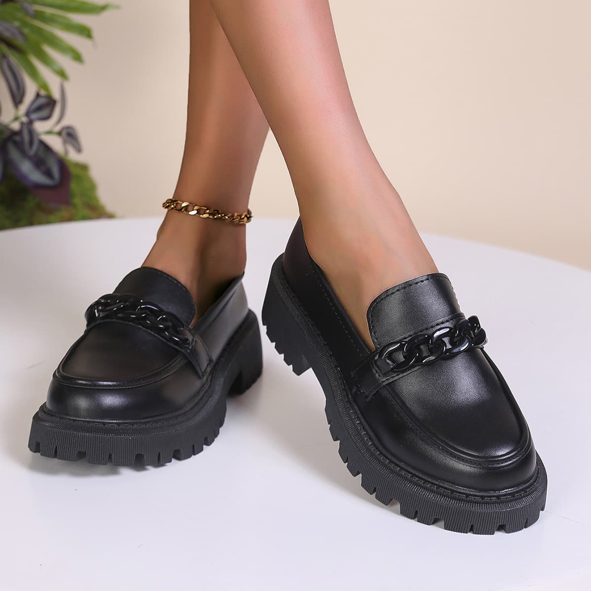 Loafers Women 2025 Spring Autumn New British Style Leather Shoes Large Size Women Shallow Mouth Flat Heel Comfortable Women's Flats