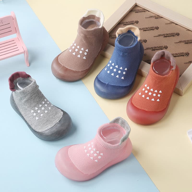 Spring/autumn baby soft-soled walking shoes, unisex children's indoor/outdoor anti-slip floor socks, newborn non-slip infant sock shoes