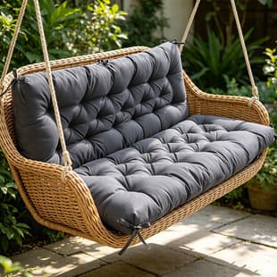 Garden Bench Cushion, Reclining Chair Cushion, Thickened Double-Person Hanging Basket Swing Chair Cushion, Lumbar Support Back Cushion, Factory Direct