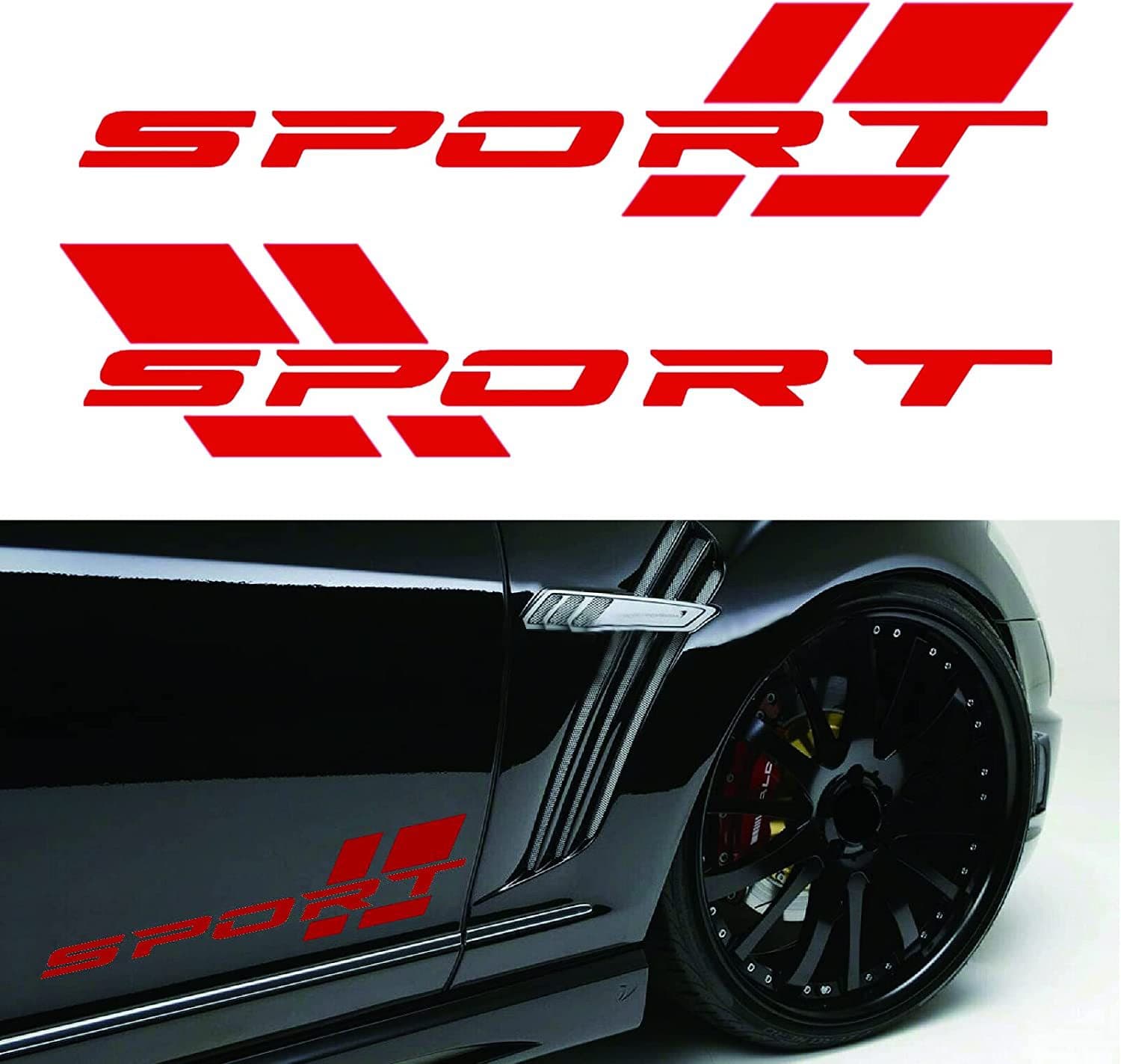 2 Pieces 40x8.5cm Truck Side Vinyl Decals for Ford Chevrolet Dodge Nissan Toyota