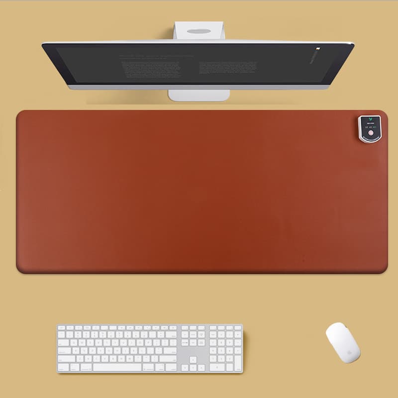 New solid color electric heated desk mat, office desk mat, heated hand warmer, mouse pad