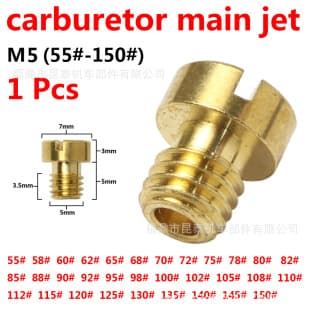 1PCS Carburetor M5 Main Jet Derotto Main Jet PHBG AD/DS 55#-150#