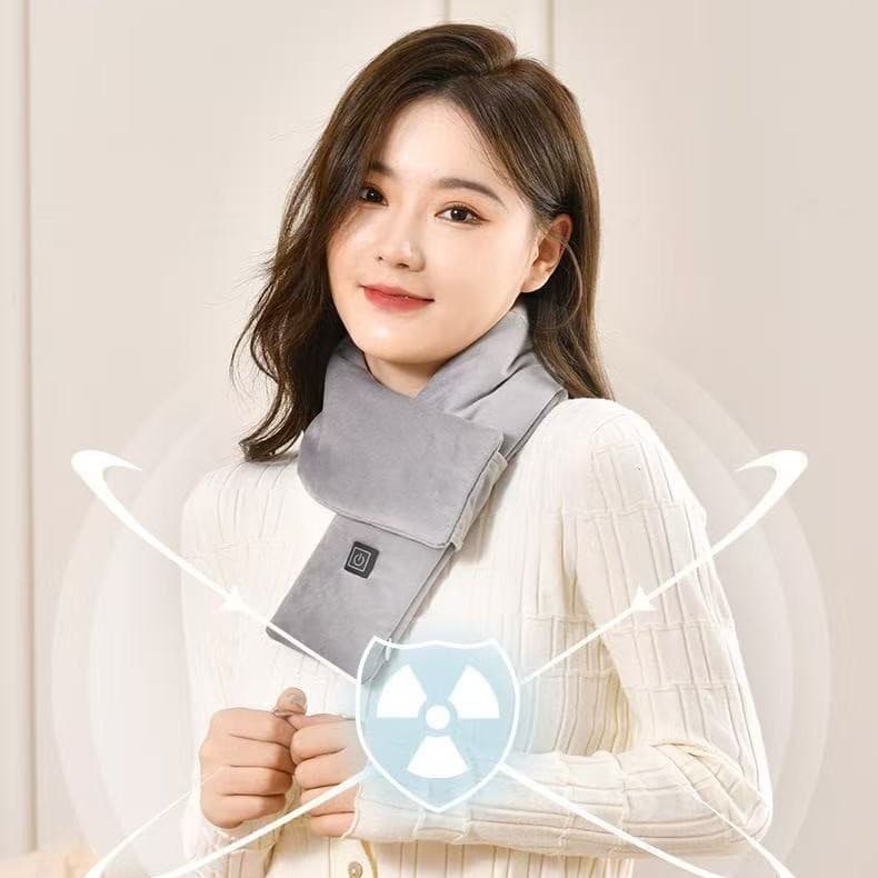 In Stock Autumn/Winter USB Heated Smart Power Bank Scarf, Versatile Neck Warmer, Washable Electric Heating Scarf