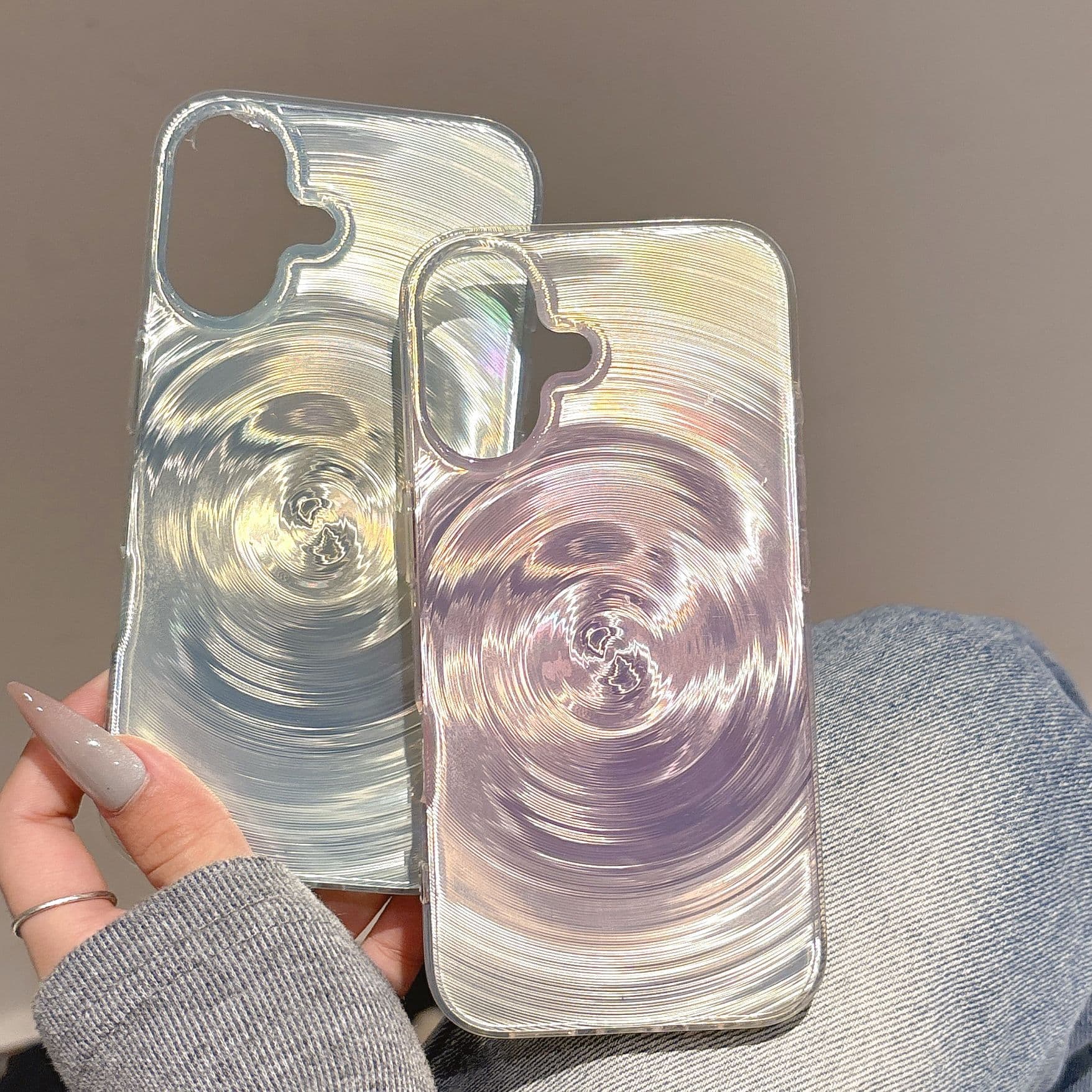 Minimalist Swirl Pattern Phone Case Compatible with iPhone 16 Pro Max, iPhone 14/15 Protective Cover, Premium Style for 17 Pro