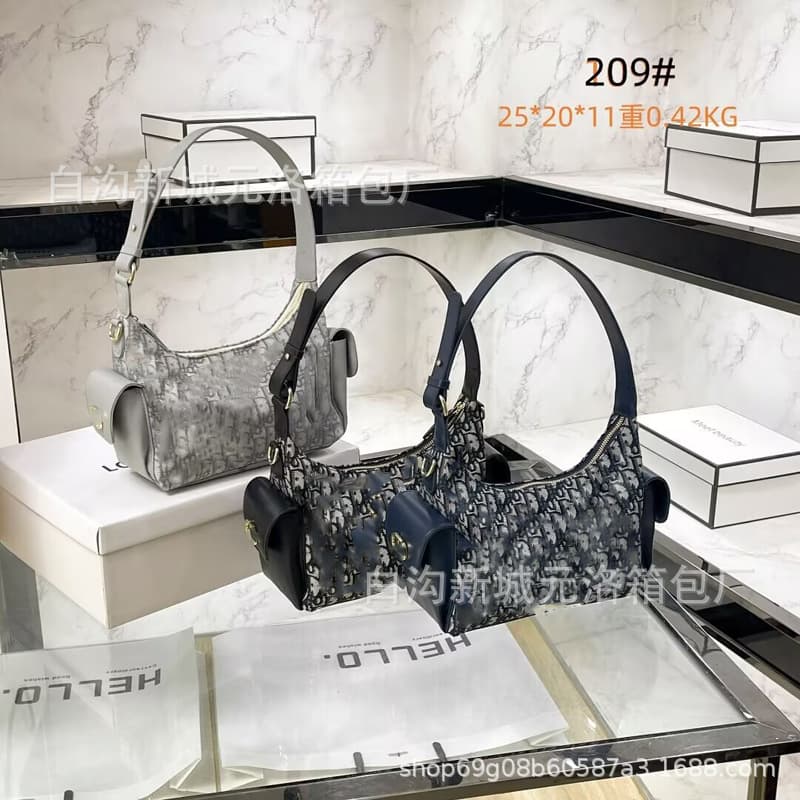 Premium Underarm Bag for Women 2025 Fall/Winter New Versatile Commute Embroidery Fashion Luxury Shoulder Crossbody Bag
