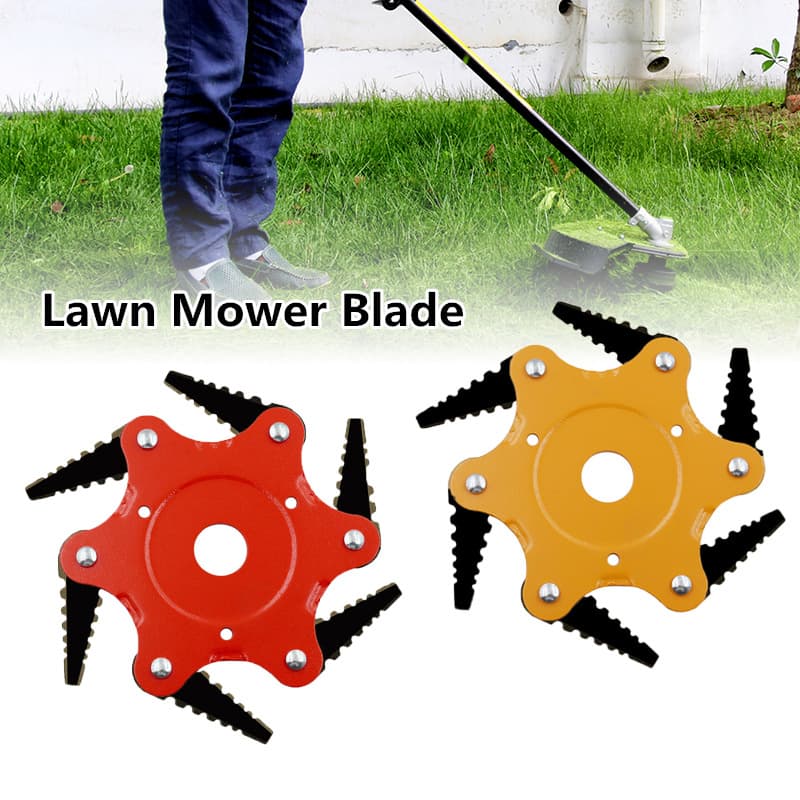 Lawn Mower Carbide Six-Blade Knife Grass Head
