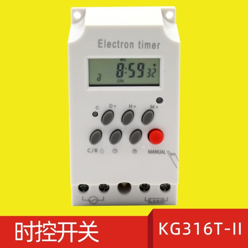 KG316T-II Microcomputer Time Control Switch Timer Digital Display Automatic Timing Time Control Switch KG316T-2