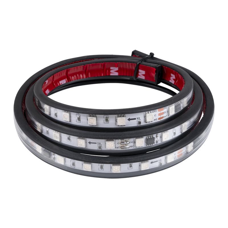 24V Truck Car Modification Atmosphere Light, Colorful Flowing Running Light, Grille Streamer Light, Sun Visor Decorative Light Strip