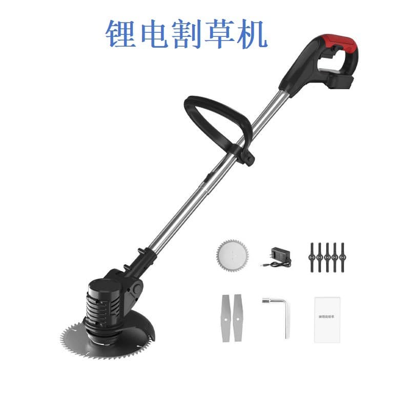 Home Portable Electric Lawn Mower Small Garden Cordless Grass Trimmer Lawn Mower Lithium Battery Grass Cutter