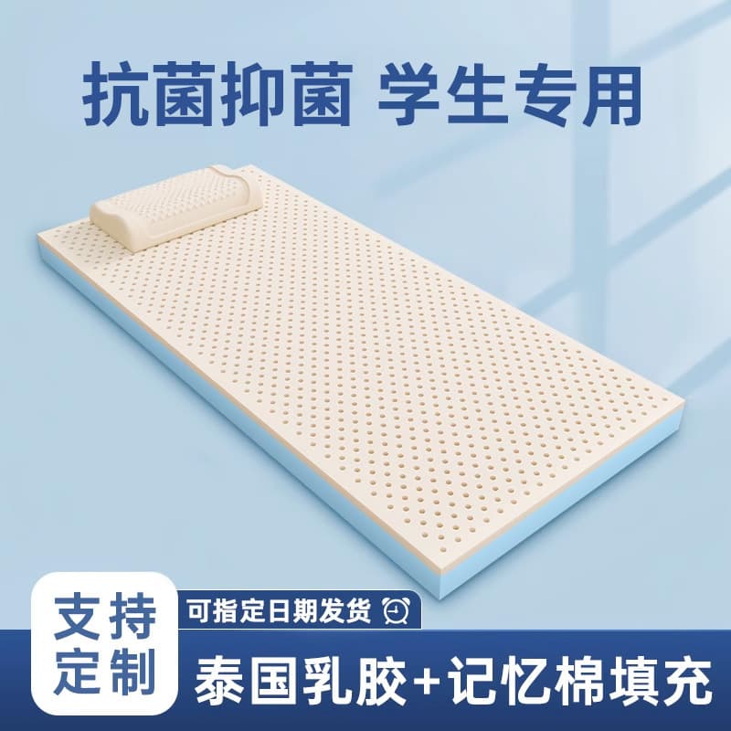 Thai Latex Mattress Soft Pad Memory Foam Pad for Home Tatami Student Dorm Thick Sponge Pad Rental