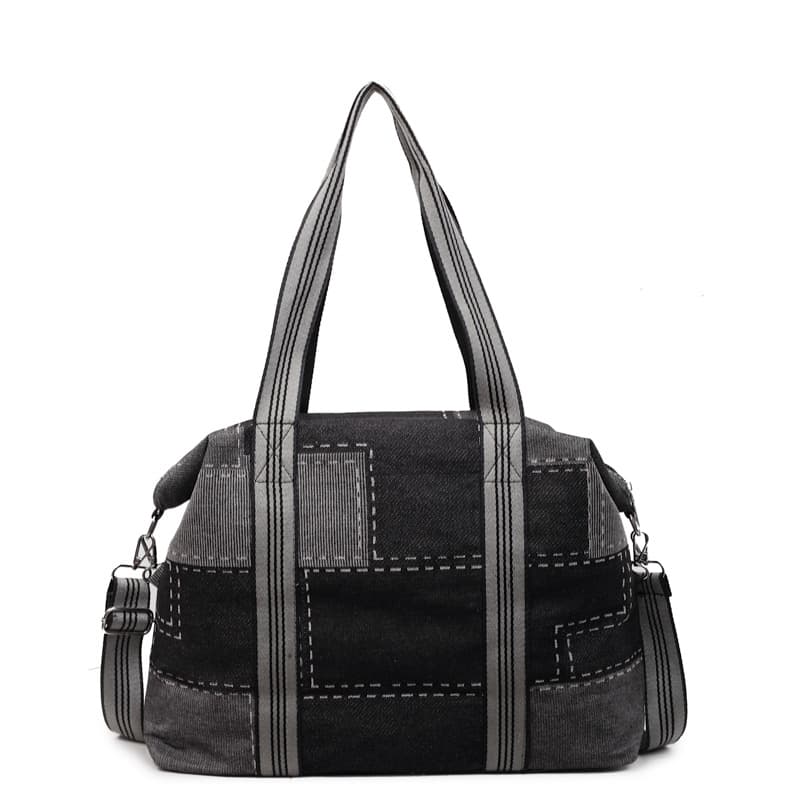 Cross-Border Bestseller Women's Large Capacity Casual Shoulder Bag New Versatile Underarm Bag Student Denim Tote Bag