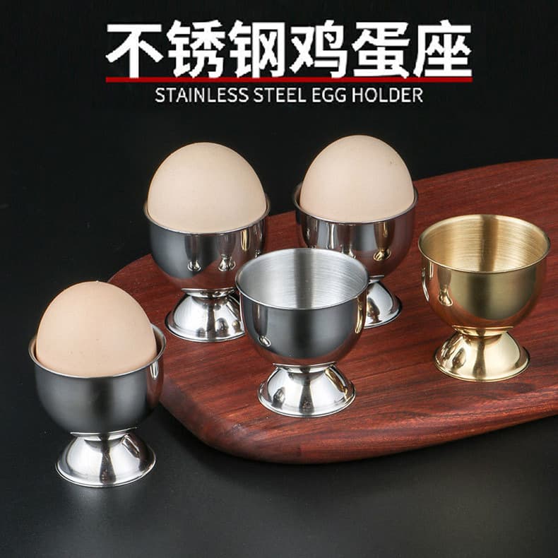 Egg Cup, Egg Holder, Stainless Steel Wine Glass Set of 4, Egg Tray, Egg Cup, Small Wine Glass, Egg Rack