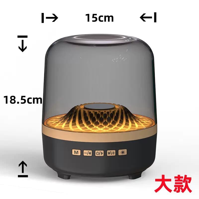 Huaqiangbei Harman Top-Of-The-Line Glassy 4th Generation Wireless Bluetooth Speaker Subwoofer Transparent Multi-Functional RGB Ambient Light