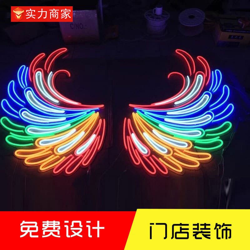 Stainless steel storefront luminous letters birthday glowing sign acrylic letters outdoor neon light body LED strip signage