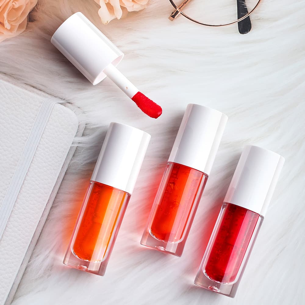 Export Non-Fading Jelly Tint Lip Gloss Lip Cheek Eye Shadow 3-in-1 Ins Thick Tube Lip Water