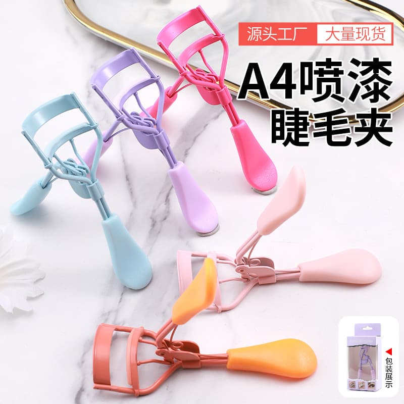 A4 eyelash curler new spray paint curling eyelash assistant beauty tool wide angle novice non-clip naked eye eyelash curler