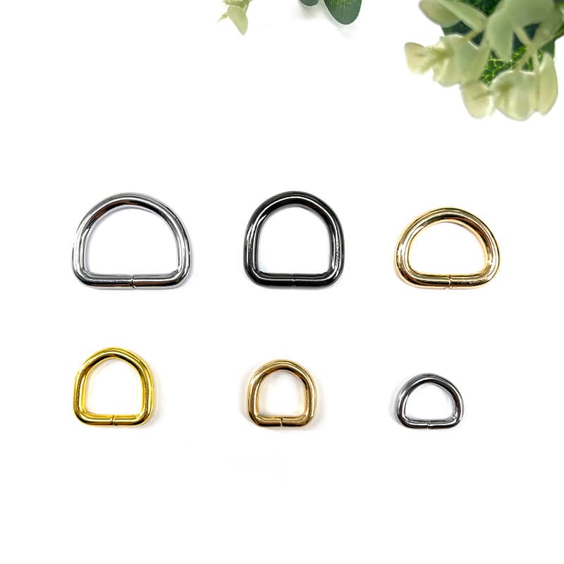 Factory Direct Stock, Luggage Metal Wire Accessories D-Ring, Handwoven Bag Rust-Resistant Plated D-Buckle