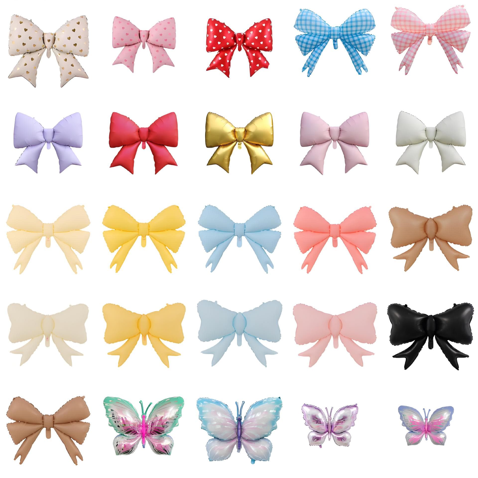 Candy Bow Tie Aluminum Film Balloon for Kids Birthday Party Decoration Baby 100-Day Celebration Foil Balloon