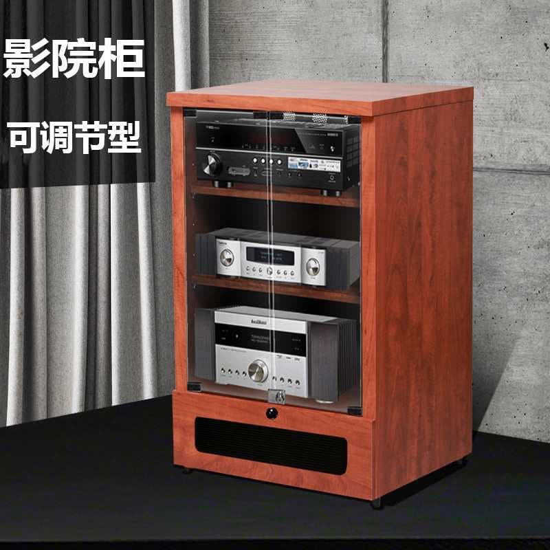 Wooden amplifier rack, KTV audio-visual rack, audio and video enclosure, equipment cabinet