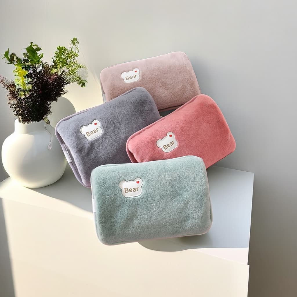 Hot-selling Winter Hot Water Bag, Water-fill Thick Plush Rabbit Design, Lustrous Student-friendly Cute Hand Warmer for Hot Compress PV