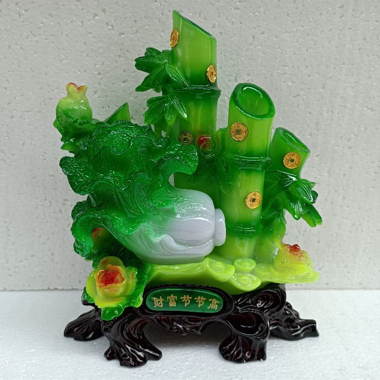 Large Wealth Increases Wealth-Recruiting Bamboo Resin Crafts Ornaments Opening Home Decoration Gifts