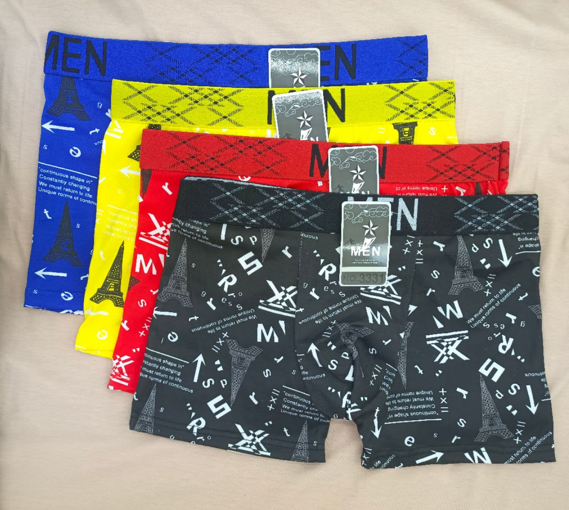 Export to Africa Men's Large Size Loose Comfortable Printed Underwear Street Vendor Men's Underwear Cross-Border E-commerce Wholesale
