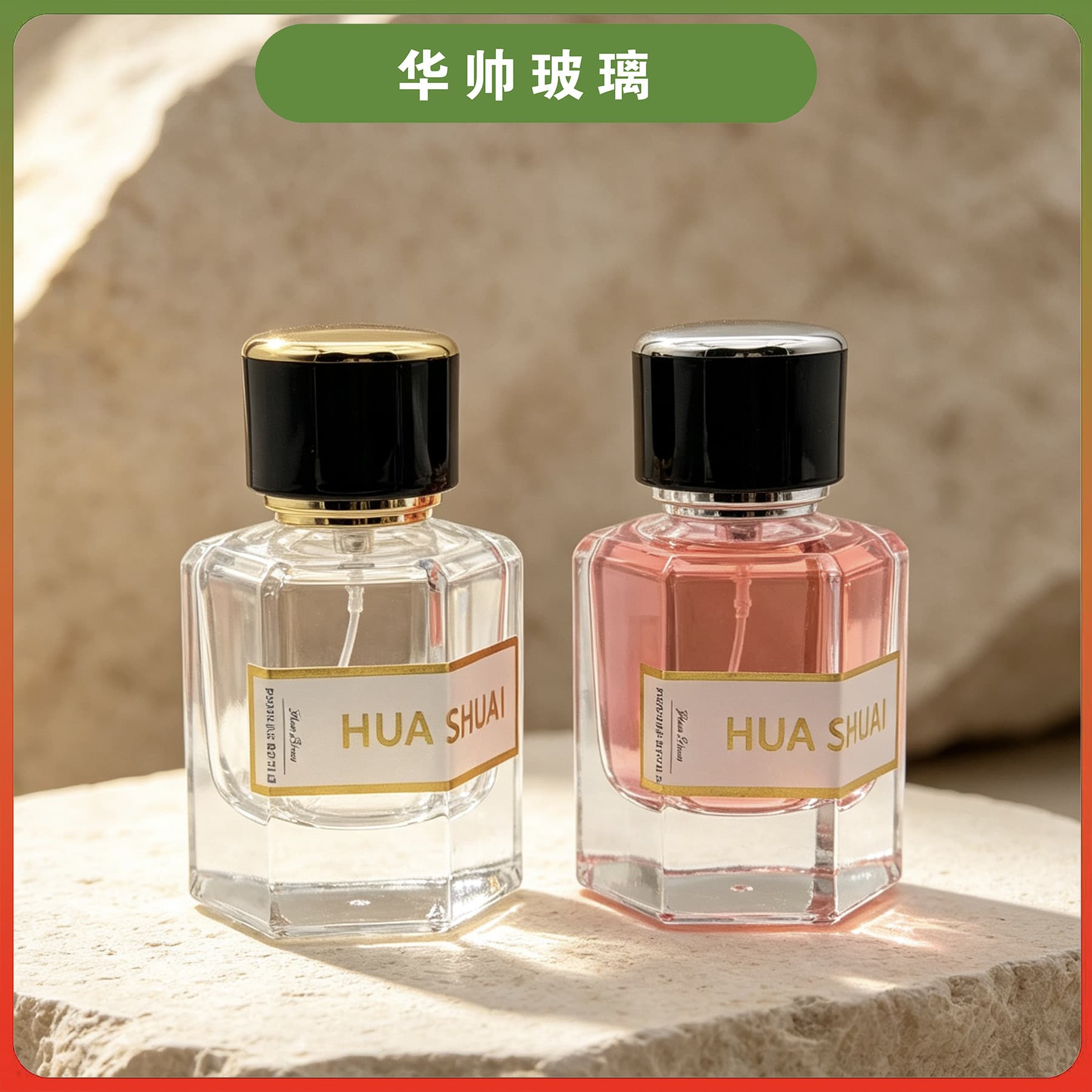 [New Style] 50ML New Design Perfume Bottle Transparent Glass Perfume Bottle Unisex Perfume Bottle Bayonet Spray Bottle