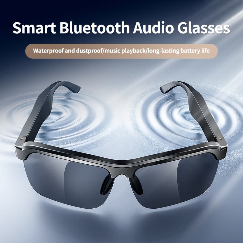 Cross-border AI Bluetooth Smart Glasses Anti-Blue Light Translation Call Music Open Smart Bluetooth Glasses Headphones