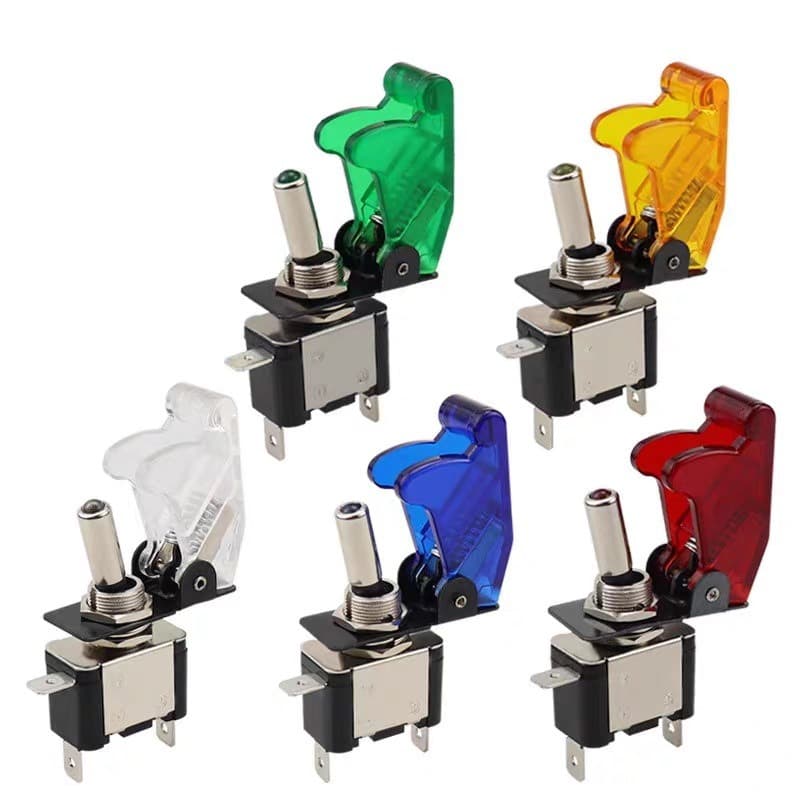 ASW-07D Illuminated Toggle Switch Car Modification Switch LED 12V/20A Rocker Switch Lever Switch