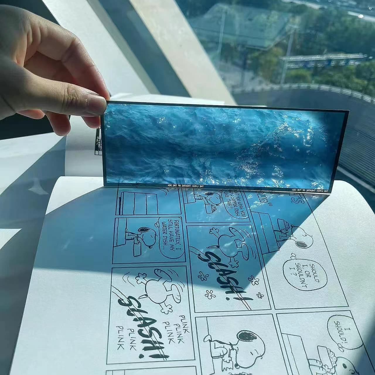 Ocean Theme Creative High-Quality Bookmark Memoir Bookmark Translucent Gift for Friends PVC Transparent