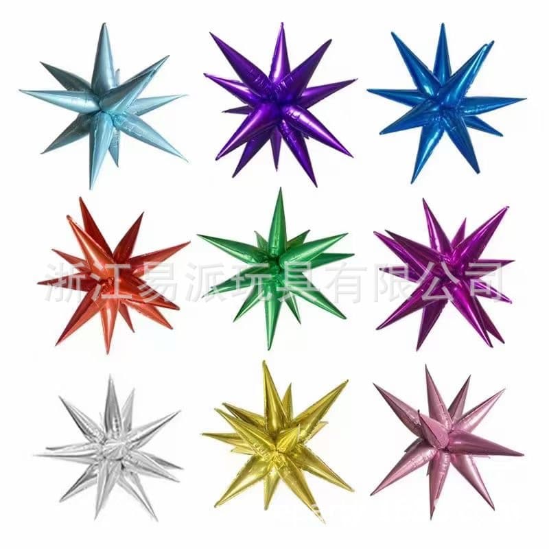 26/40 inch Explosion Star Water Drop Christmas Balloon Background Decoration Atmosphere Setup Aluminum Film Birthday Balloon Football