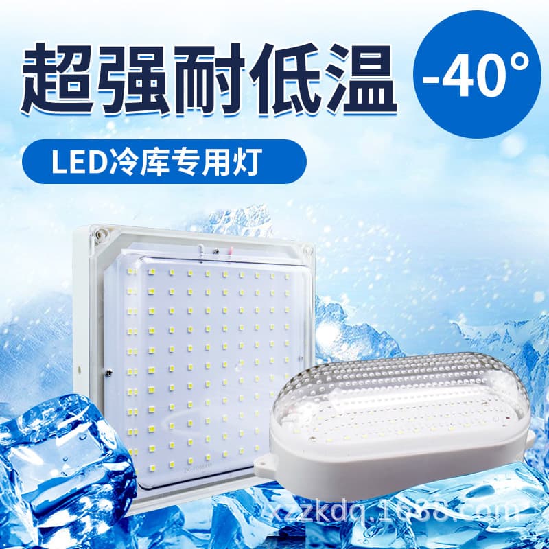 Cross-border Cold Storage LED Light, Low Temperature Waterproof Moisture-proof Explosion-proof 10W 20W Bathroom Fixture, Tri-proof Light