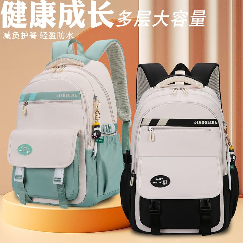 Jiang Lida high school student backpack college style girl schoolbag middle school student ins high quality large capacity junior high school student