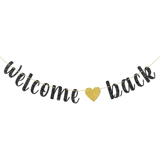 Welcome Back Banner, Homecoming Party Supplies, Happy Retirement Sign, Welcome Home Back to School Theme