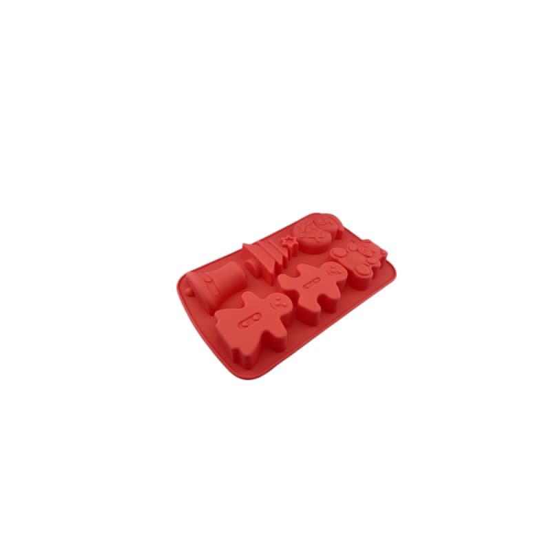 Silicone Cake Mold 6-Cup Christmas Series Silicone Cake Mold Baking Cake Mold