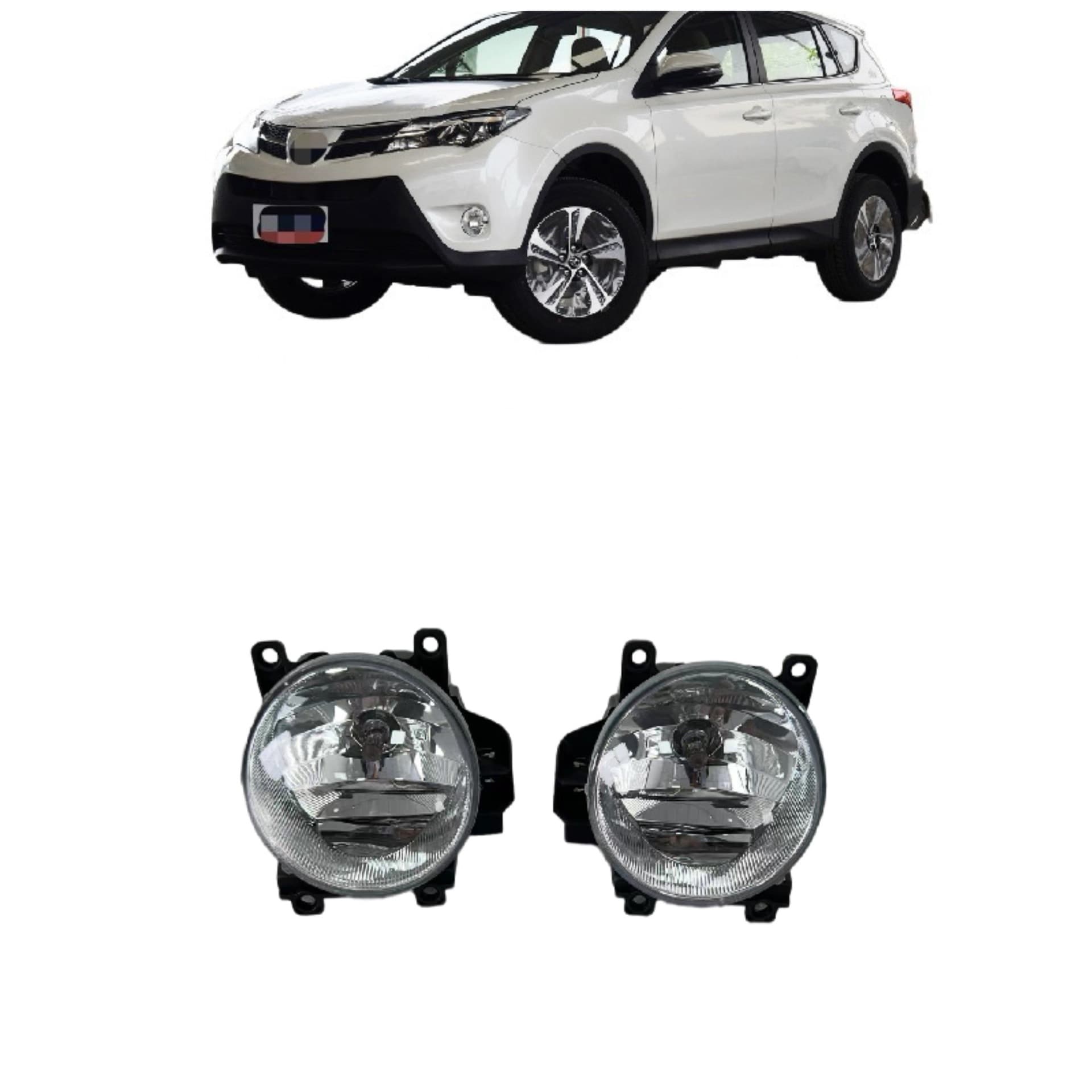 14RAV4 FOG LAMP Fog Light for 14RAV4 Front Fog Light Compatible with 12 Land Cruiser