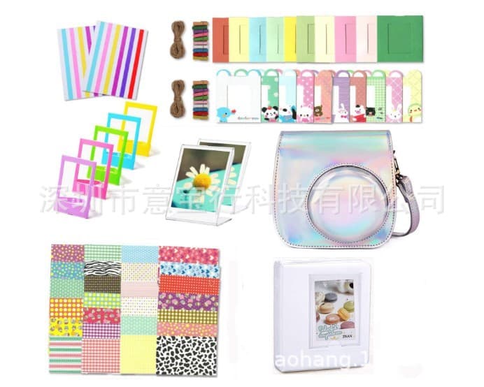 Mini 11 Instant Camera Accessories Set 11In1 Photo Frame Album Camera Bag Sticker Compatible with Popular Instant Cameras