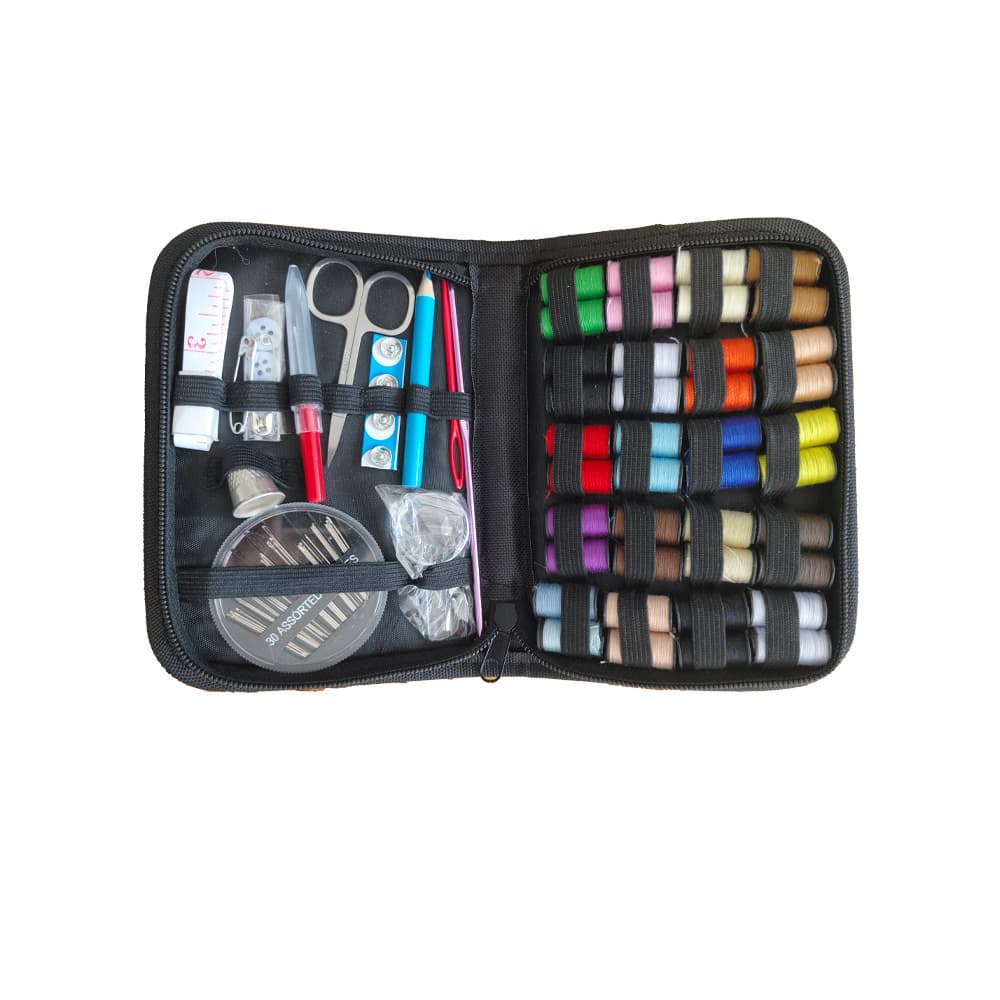 Cross-border sewing kit, high quality, multiple colors, portable with needles and threads, premium storage bag, complete sewing set