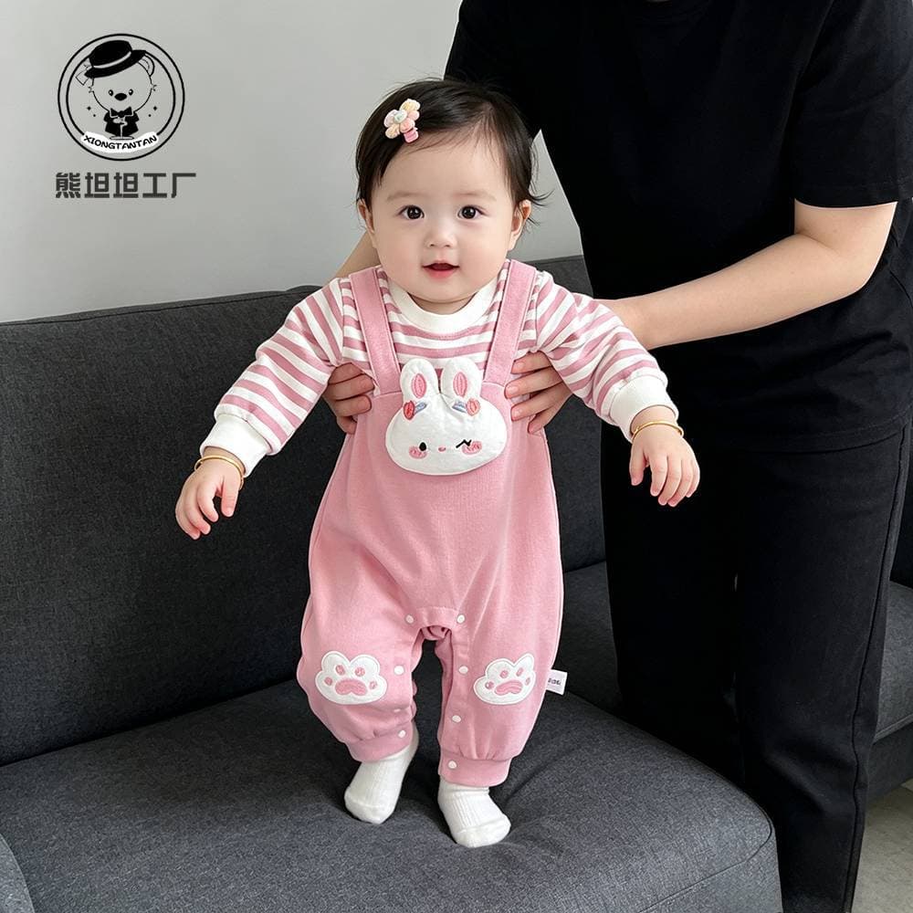 Baby onesies spring and autumn baby autumn pajamas newborn clothes 2026 new autumn clothes hayi outing clothes