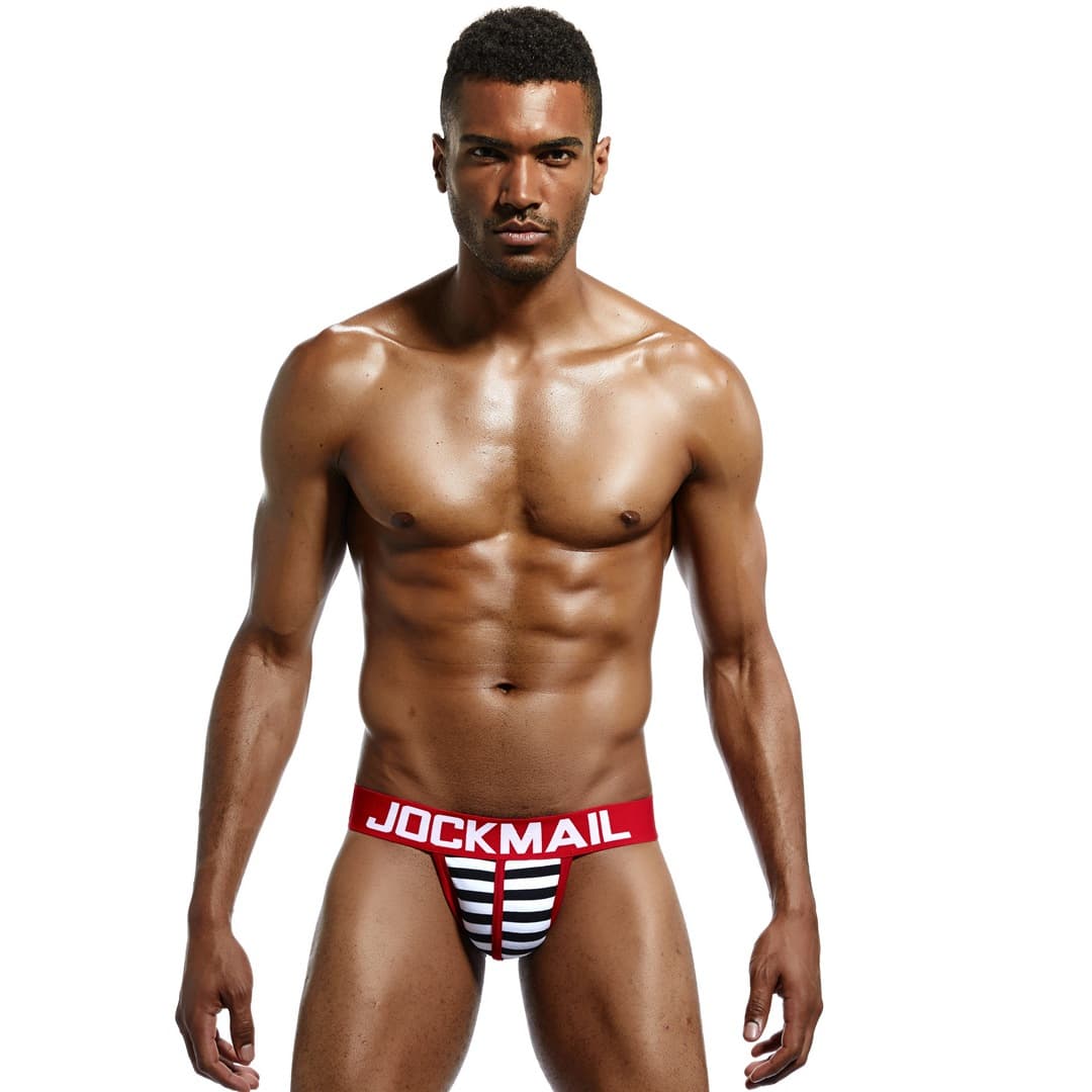 Men's Sexy Double Thong Underwear Pure Cotton Sweat Absorbent Low Waist T/Thong Briefs Breathable Comfortable Summer Shorts